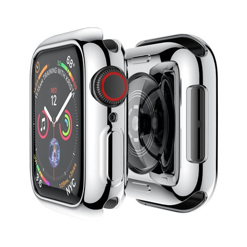 Silver Milanese Stainless Steel with Case for Apple Watch