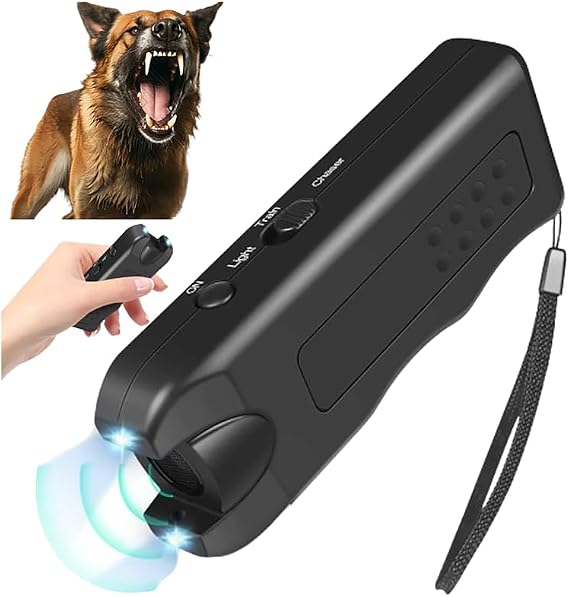 Ultrasonic Dog Chaser Repeller with Flashlight