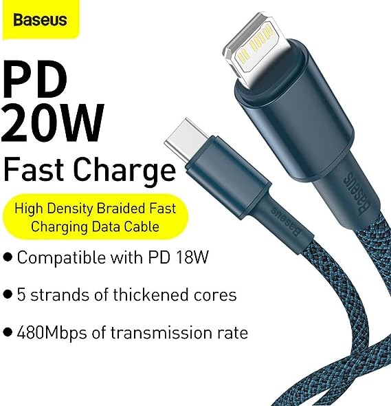 Baseus PD 20w Type C to iphone cable