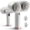 Upinmoer Double Head Rechargeable Fabric Shaver, Defuzzer Lint Remover with LED Display