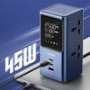 LDNIO 2500W Multi Tap Real-time LED Display Power Strip Timer Outlet with 45W Fast Charging Station