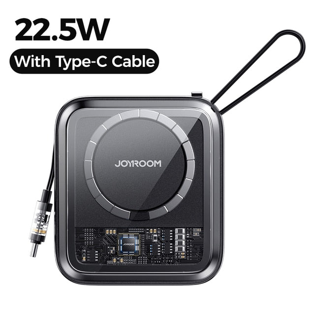 Joyroom 22.5w 10000mAh Magnetic Wireless Power Bank With Cable