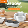 LDNIO 2500W Universal 2 Outlet 5M Extension Cord