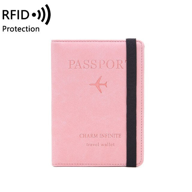 BAGXER Leather Passport Wallet with RFID Blocking