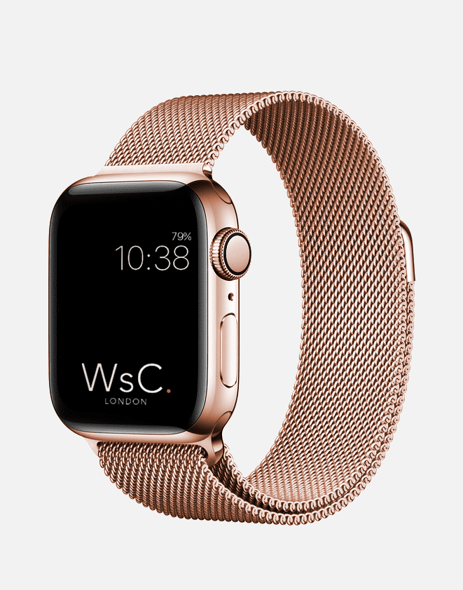 Shop Rose Gold Milanese Loop Band for Apple Watch in Pakistan