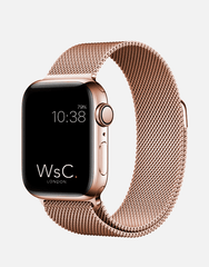 Rose gold milanese band clearance