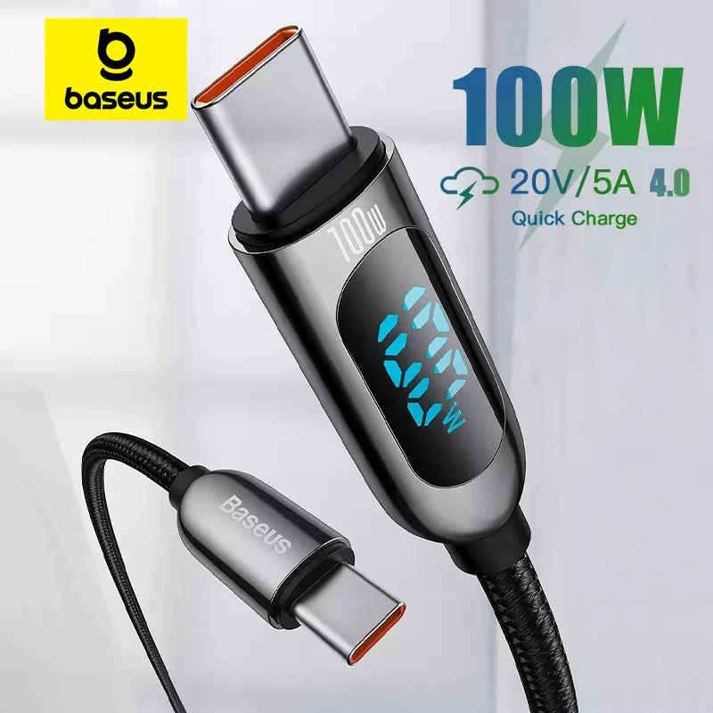 Baseus Digital Display PD 100W Type C Cable