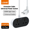 LDNIO 2500W Universal 2 Outlet 5M Extension Cord