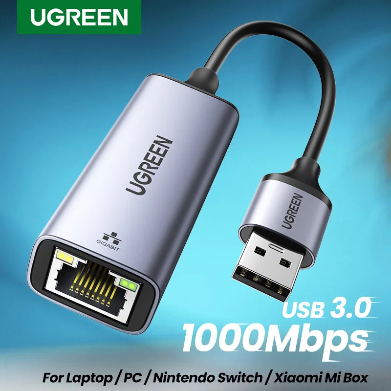 Computer Lane Monitor Usb Adapter UGREEN USB 3.0 To RJ45 Lane Adapter – Phonetive.pk
