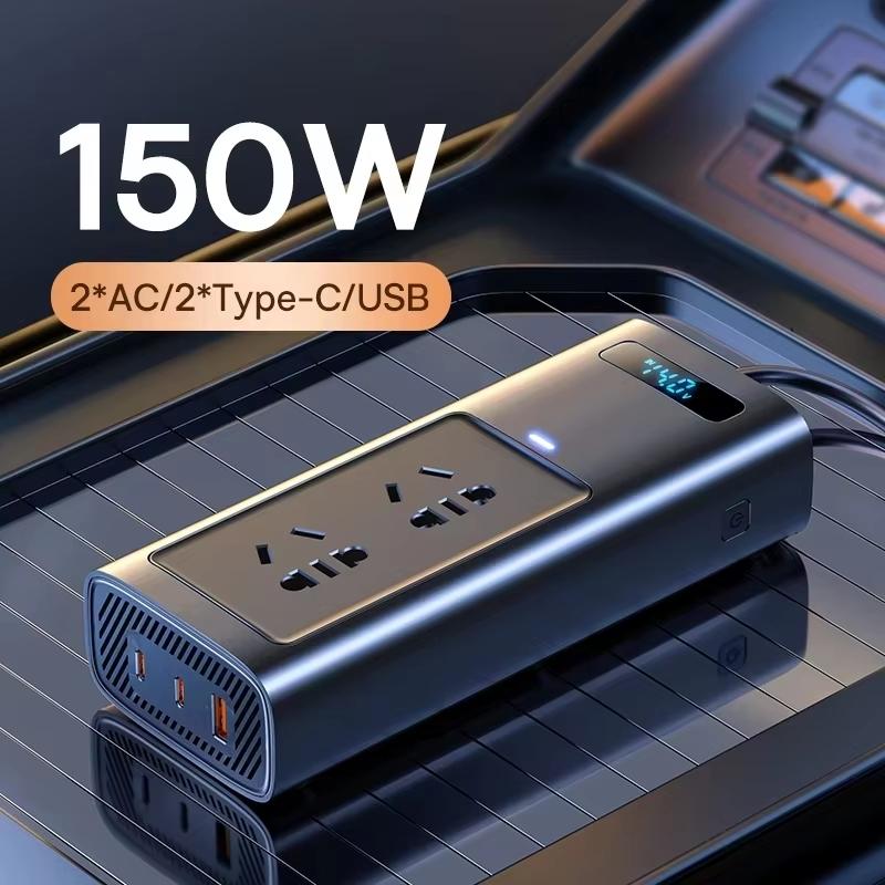 Baseus Inverter DC 12V to AC 220V 150W Car Charger