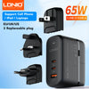 LDNIO GaN 65W USB + Type-C PD Universal Travel Fast Charger