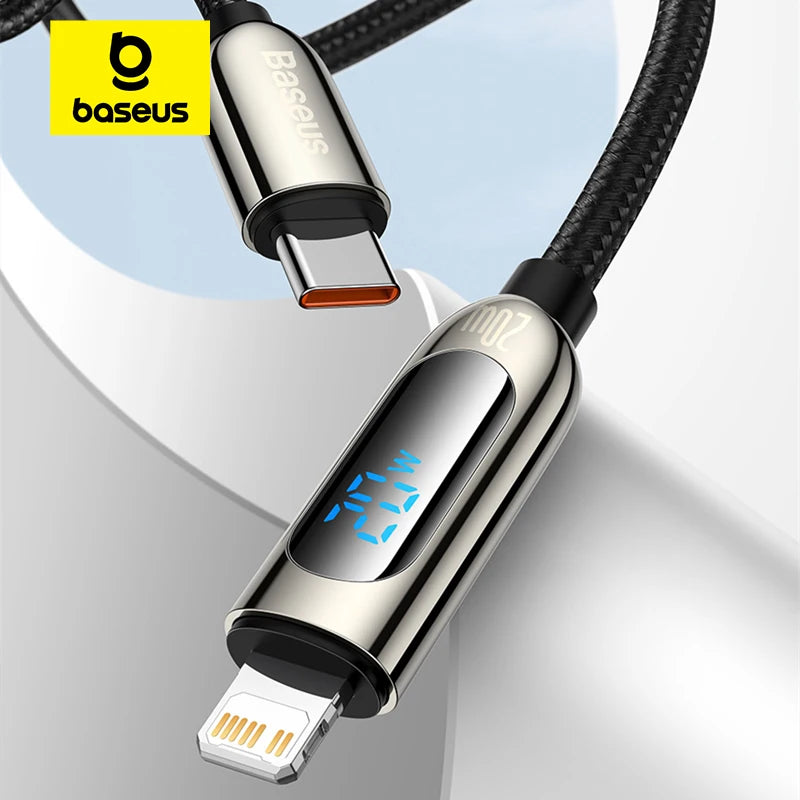 Baseus PD 20W Digital Display USB C iPhone Cable