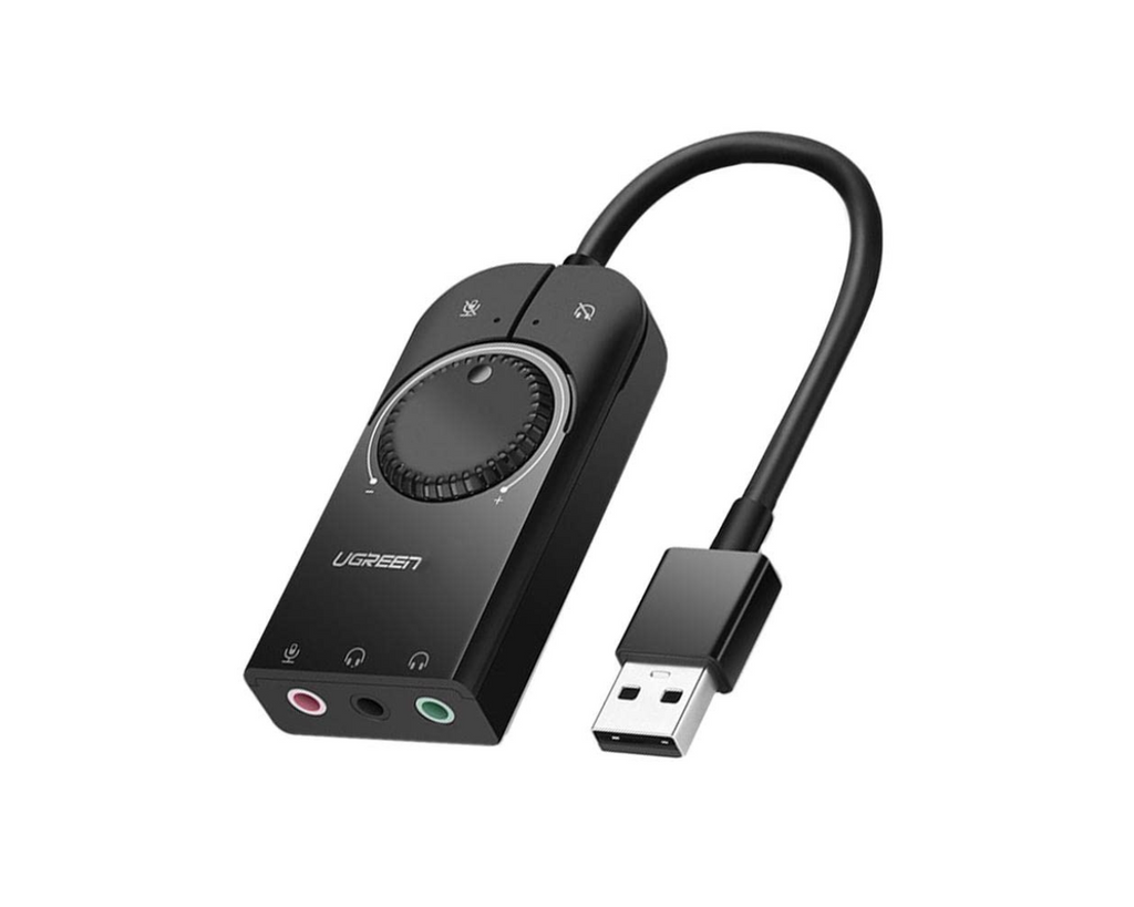 UGREEN USB To Dual Audio Jack External Stereo Sound Adapter – Phonetive.pk