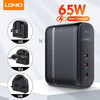 LDNIO GaN 65W USB Type-C PD QC3.0 Fast Charger