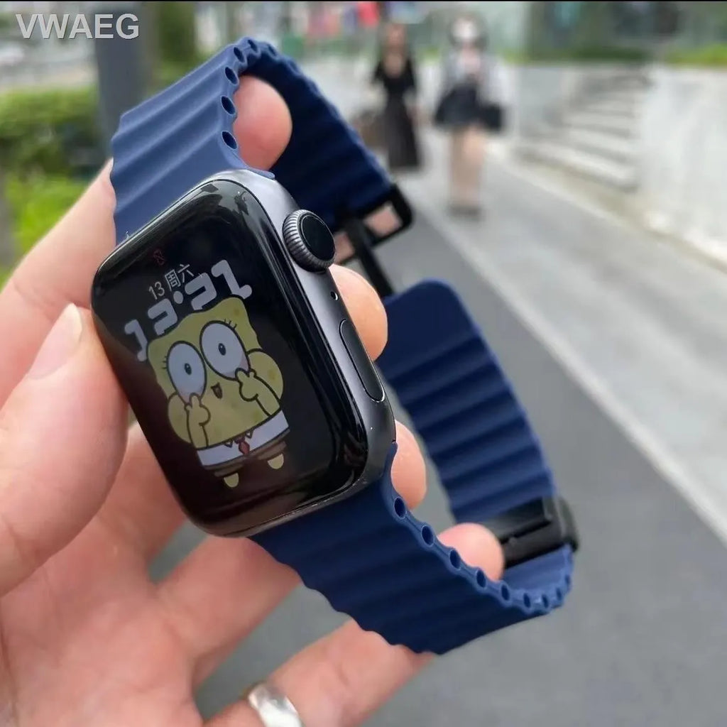 Ocean Strap With Magnetic Buckle For Apple Watch