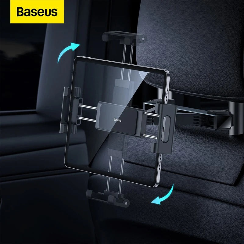 Baseus ( Pack Of 2 ) Aluminum alloy Car Foldable Back Seat iPad and Tablet Holder