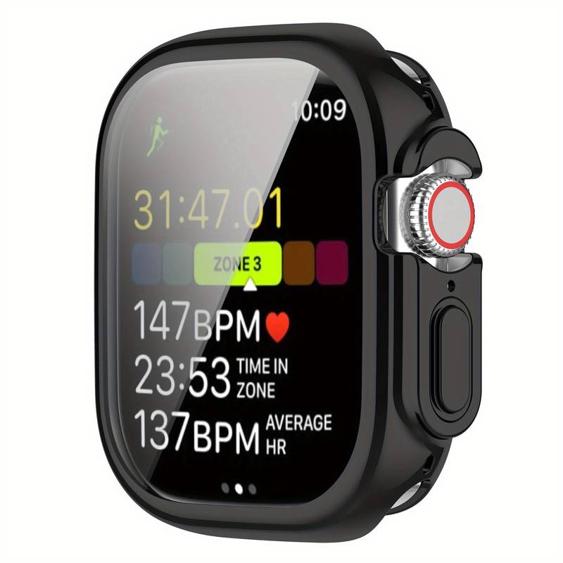 Shop Black Shell Case Apple Watch Screen Protector in Pakistan Phonetive.pk