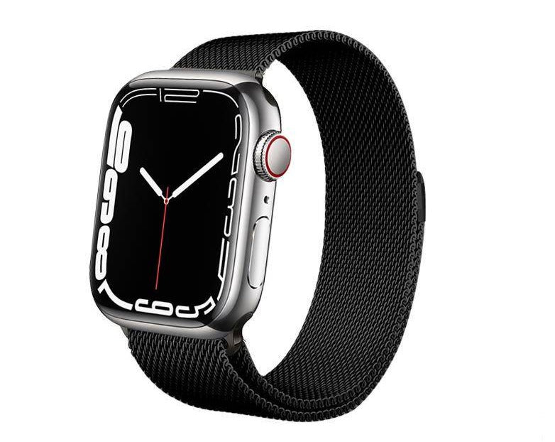 Black Milanese Stainless Steel Loop Band for Apple Watch