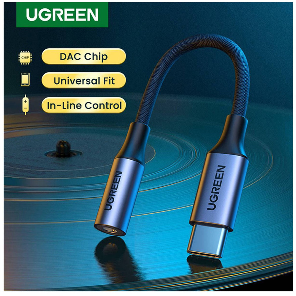 UGREEN USB Type C To Audio Jack –