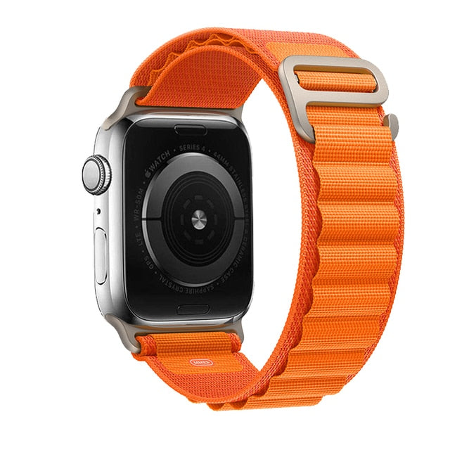 Orange Alpine loop Apple Watch Band