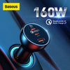 Baseus USB Type C 160W PD Car Charger