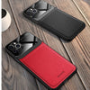 Leather Splice Acrylic Luxury Retro iPhone Case - Phonetive.pk