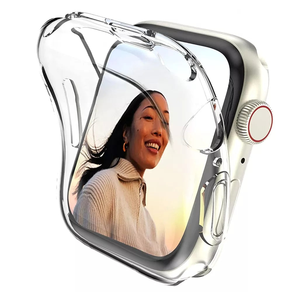 Shop Ultra-thin Soft Silicone Transparent Case Apple Watch in Pakistan ...