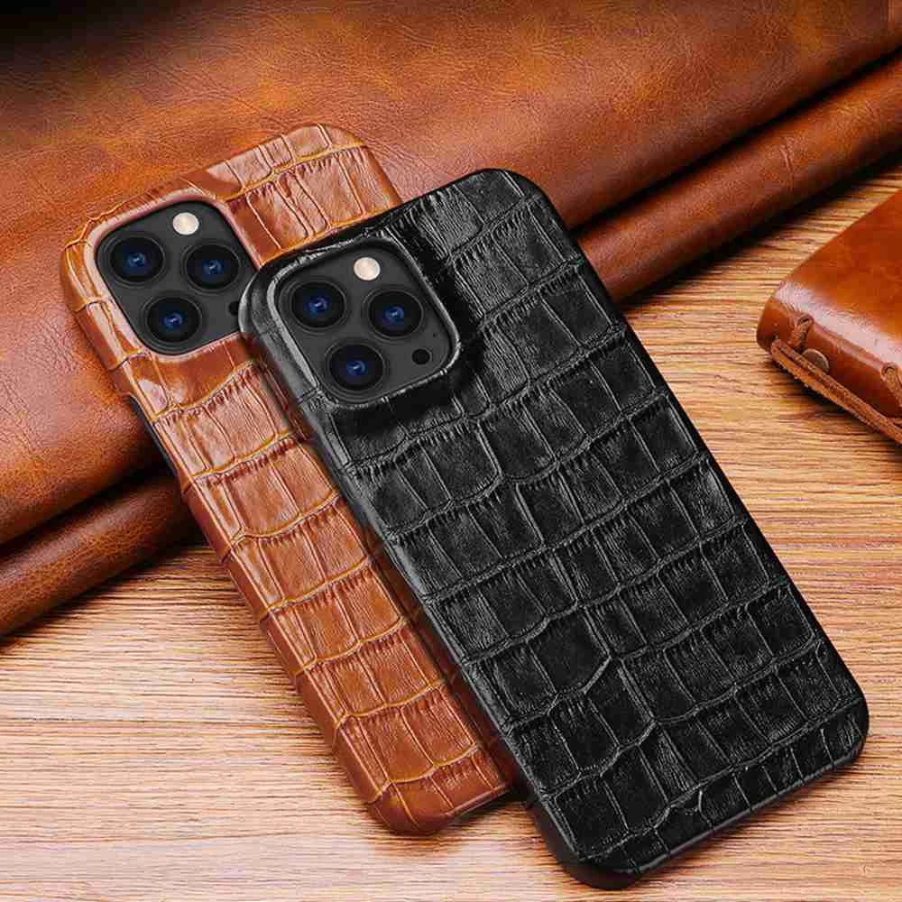 Luxury Gator Leather Case For iPhone