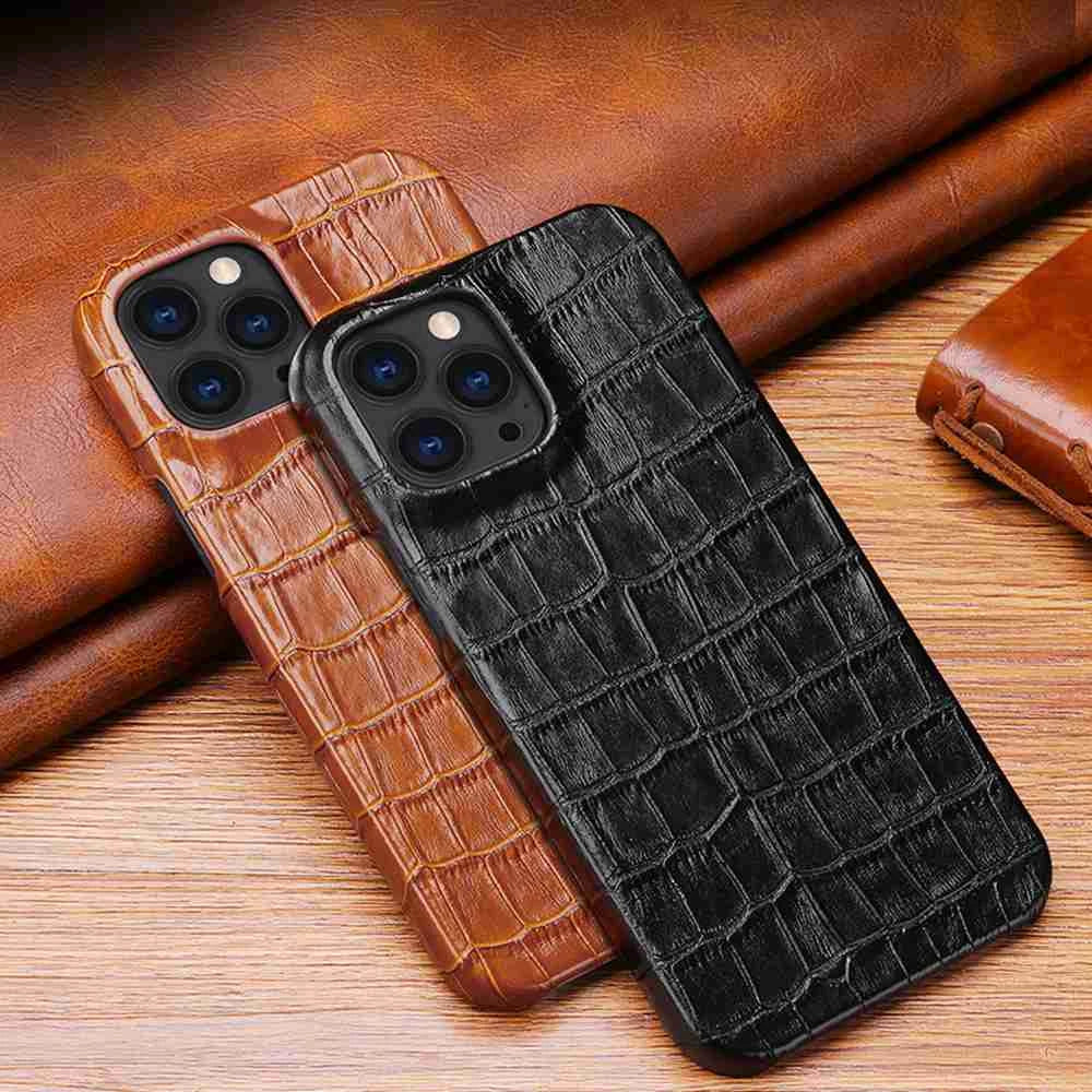 Luxury Alligator Leather Case For iPhone - Phonetive.pk