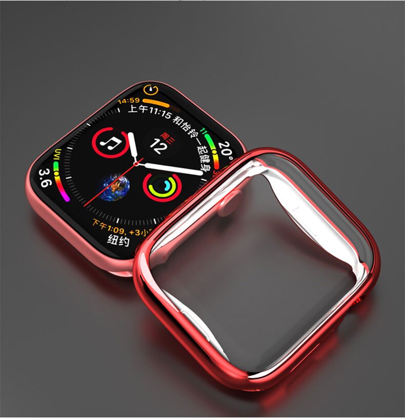 Apple Watch Red Shell Case Screen Protector