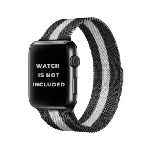 Black Grey Milanese Loop Band for Apple Watch