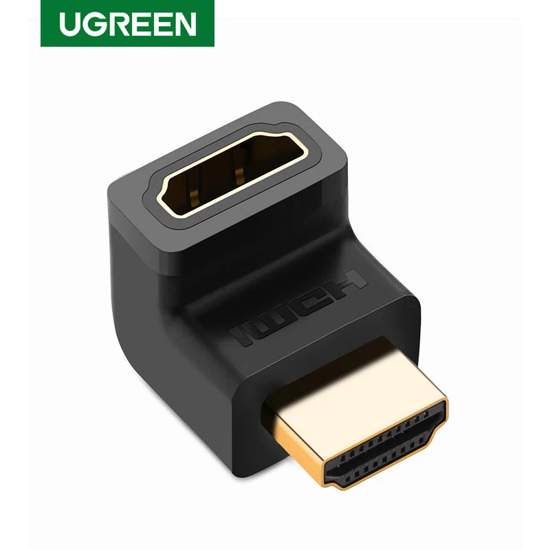UGREEN Gold Plated 4K HDMI 90 Degree Angle Adapter - Phonetive.pk