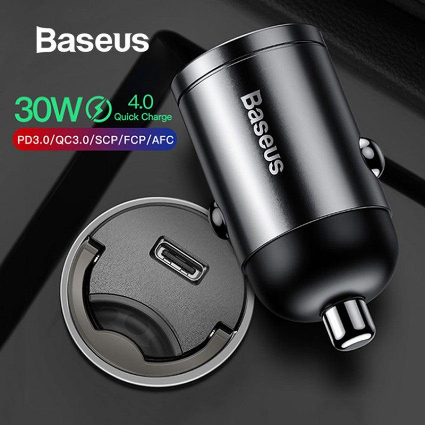 Baseus 30W Type-C PD 3.0 Fast Car Charger - Phonetive.pk