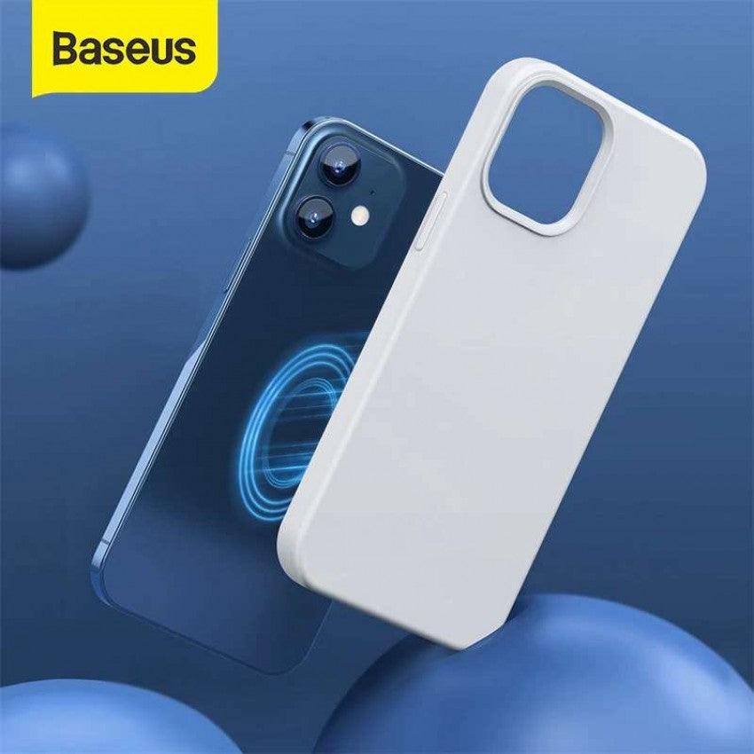 Baseus White Magnetic Ultra Thin Soft Case for iPhone 12 Series - Phonetive.pk