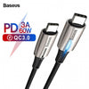 Baseus 60W QC 3.0 PD Type-C To Type-C Cable - Phonetive.pk