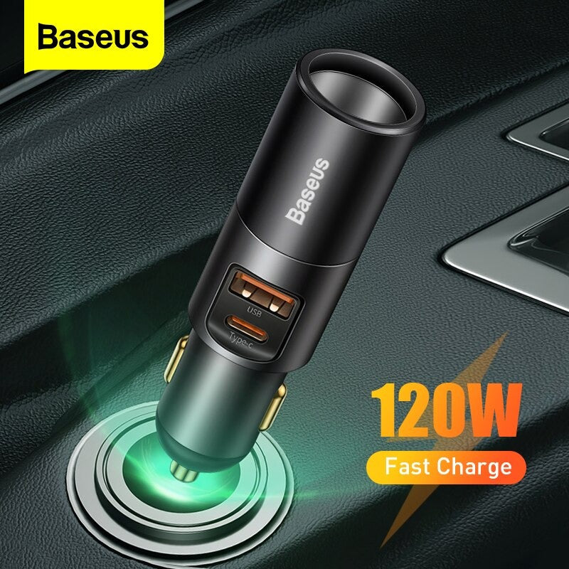 Baseus 120W PD USB Type C Car Charger
