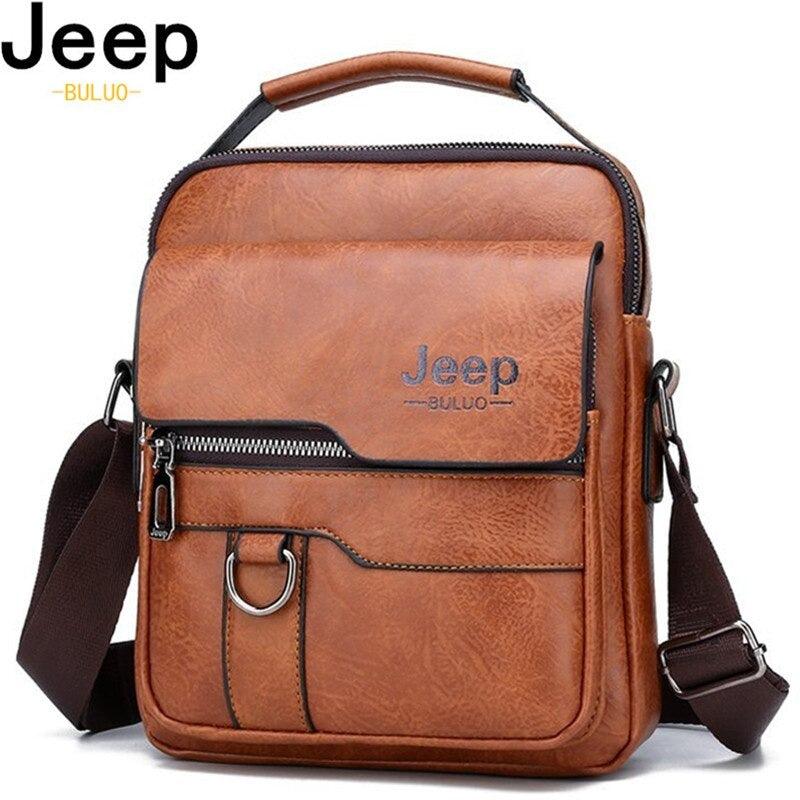 JEEP Men Crossbody PU Leather Bag - Phonetive.pk