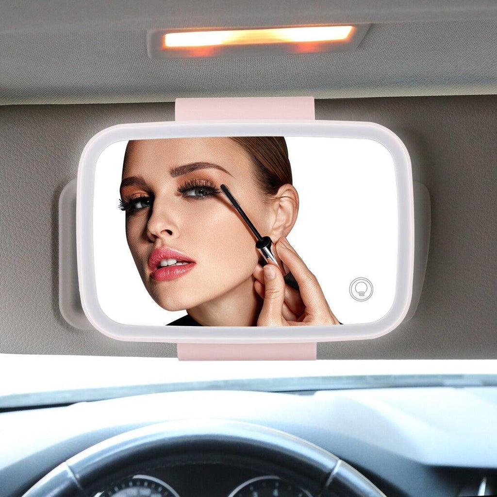 Car Sun Visor Mirror With LED Light - Phonetive.pk